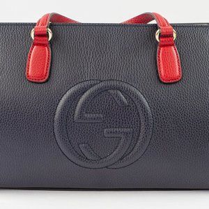 Gucci Soho Top-Handle Satchel w/ removable adjustable shoulder (New Authentic)